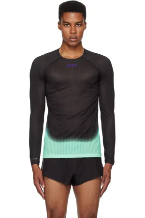 Soar Running Black & Blue Race Base Layer T-shirt