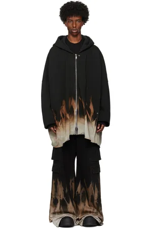 Rick Owens Black Porterville Jumbo Sun Hoodie
