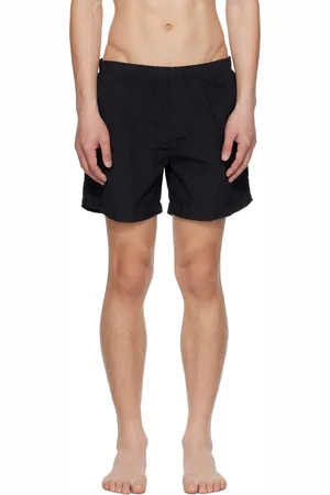 C.P. Company Black Garment-Dyed Swim Shorts