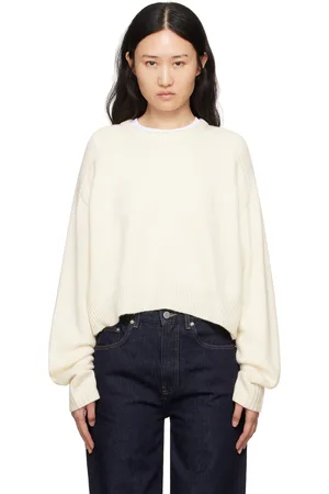 Loulou de Saison Off-White Bruzzi Sweater