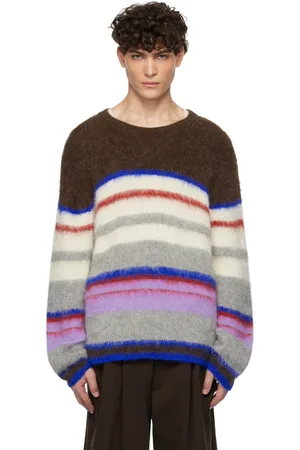 THE ELDER STATESMAN Multicolor Thistle Nightcap Stripe Sweater