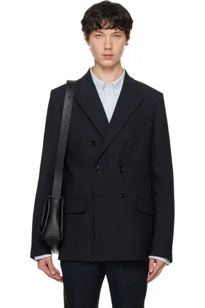 Ami Navy Double-Breasted Blazer