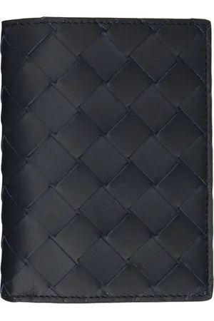 Bottega Veneta Navy Flap Wallet