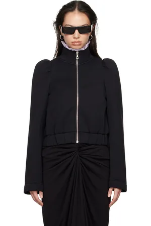 DRIES VAN NOTEN Black Zip Cotton Jacket