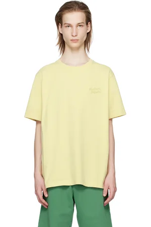 Maison Kitsuné Yellow Handwriting T-Shirt