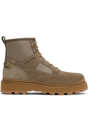 Moncler Taupe Peka Camp Hiking Boots
