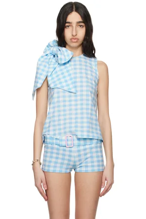 SUPER YAYA Blue & White Marin Blouse