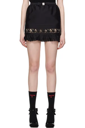 Shushu/Tong Black Paneled Miniskirt