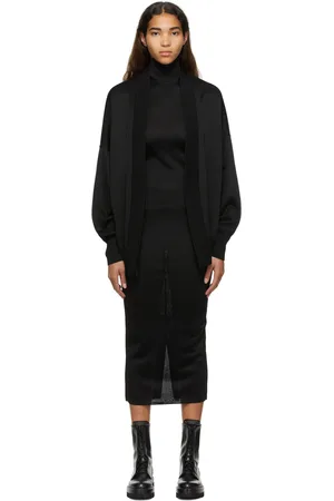 Alaïa Black Cardi Midi Dress