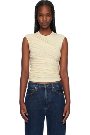AGOLDE Off-White Ester Tank Top