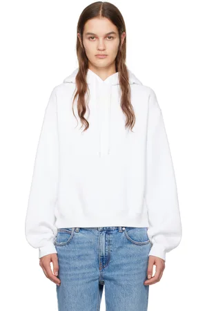 Alexander Wang White Bonded Hoodie