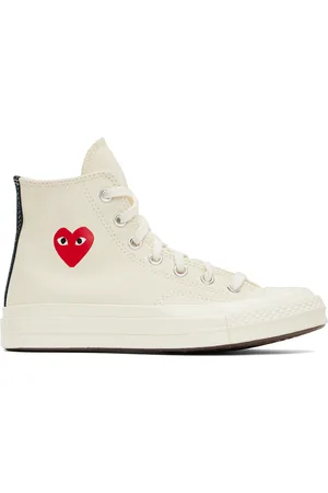 Comme des Garçons Off-White Converse Edition Chuck 70 OG Single Heart Sneakers