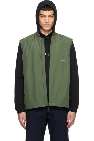 Norse projects Green Stand Collar Vest