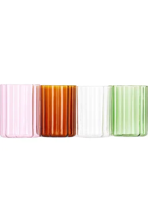 Fazeek Multicolor Wave Glasses Set, 4 pcs