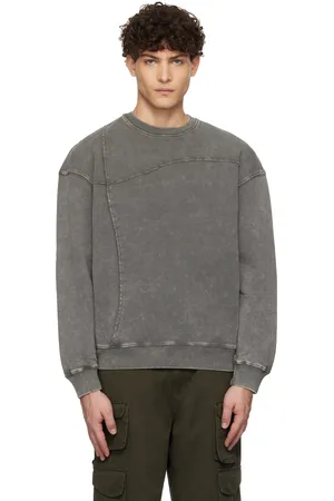 DIME Gray Reverse Stitch Crewneck Sweatshirt