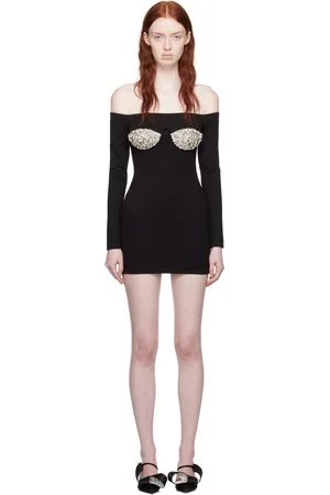 AREA Draped Minidress
