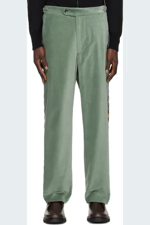 BODE Green Oberon Floral Trousers