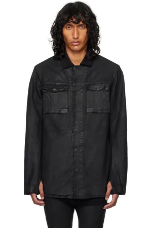 11 BY BORIS BIDJAN SABERI Black S1B Denim Shirt