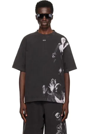 OFF-WHITE Black Blurred Mary Skate T-shirt