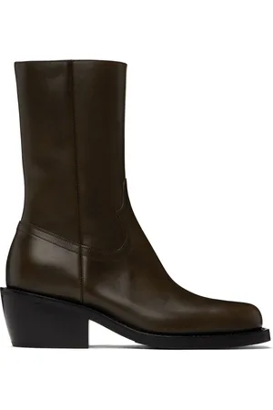 DRIES VAN NOTEN Brown Mid-Calf Boots