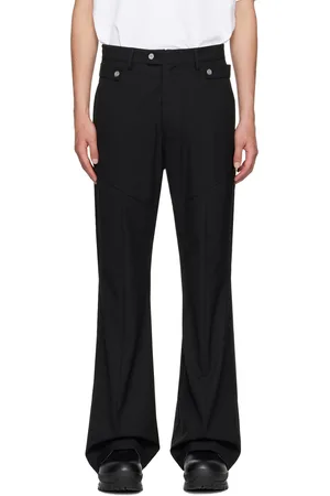 C2H4 Black Wide Leg Cargo Pants