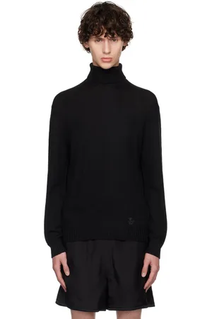 Jil Sander Black Roll Neck Turtleneck
