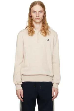 Fred Perry Beige Wool & Cotton Polo