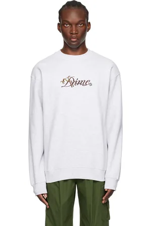 DIME Gray Cursive Snake Sweatshirt