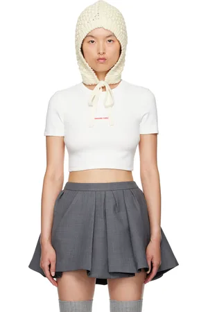Shushu/Tong White Embroidered-Logo T-Shirt