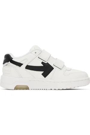 OFF-WHITE Kids White & Black Out Of Office Straps Sneakers