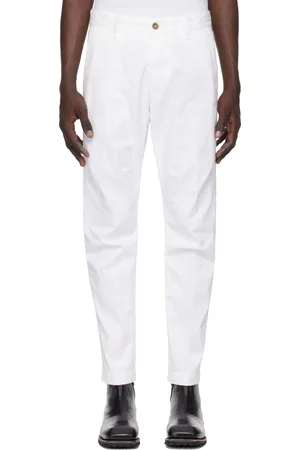 Dsquared2 White Sexy Chino Trousers