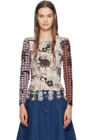 Chopova Lowena Multicolor Elaine Long Sleeve T-Shirt