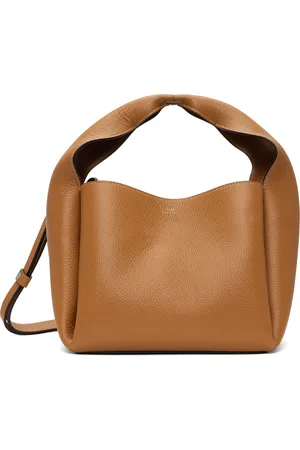 Totême Tan Grained-Leather Bucket Bag
