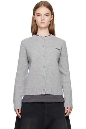 We11 Done Gray Simply Cardigan