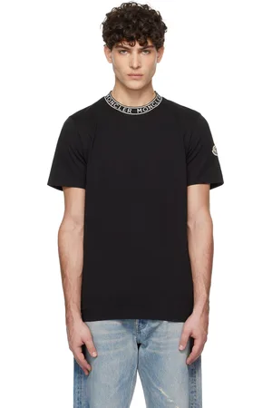 Moncler Black Logo-Trimmed Cotton T-shirt