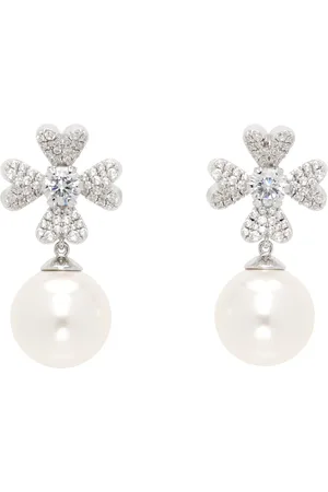 Shushu/Tong YVMIN Edition Cruciate Flower Pearl Earrings