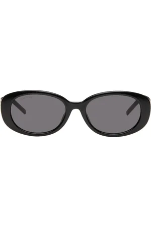 Gucci Black G String Round Oval Sunglasses