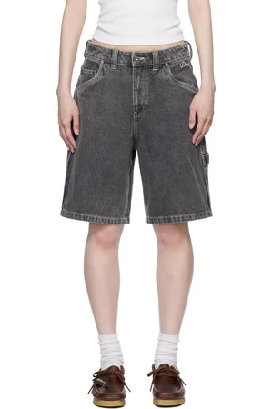 DIME Black Classic Denim Shorts