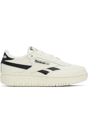 Reebok Off-White & Black Club C Double Revenge Sneakers
