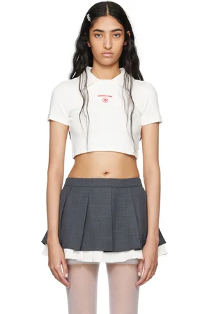 Shushu/Tong White Embroidered-Logo T-Shirt