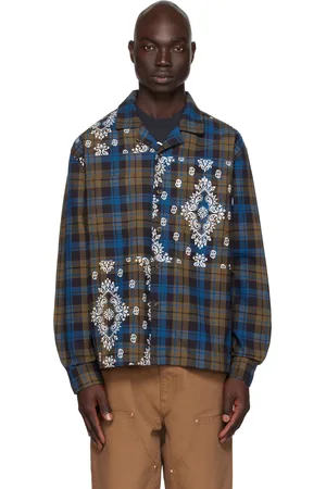 AWAKE NY Blue Paisley Shirt