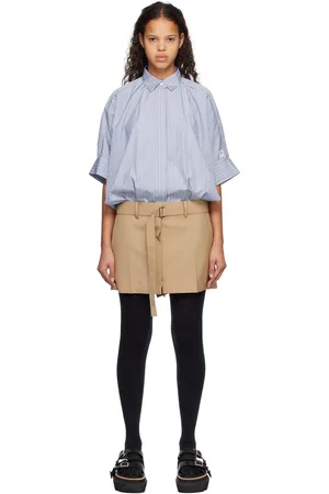 SACAI Blue Paneled Minidress