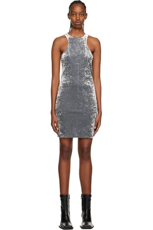 HAN Kjøbenhavn Silver Open Back Minidress