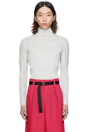 Issey Miyake Gray Cut Turtleneck