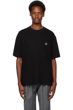 Solid Black Embroidered T-Shirt