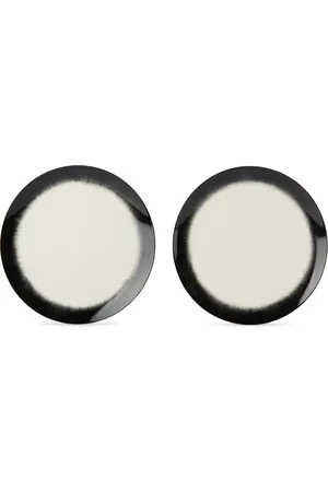 ANN DEMEULEMEESTER Off-White & Black DÉ Plate Set