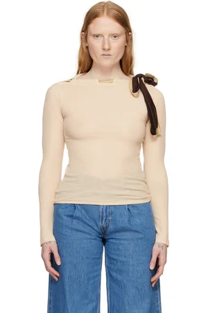 Baserange Beige Circ Long Sleeve T-Shirt