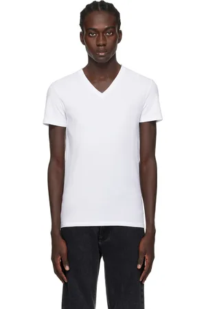Ermenegildo Zegna White V-Neck T-Shirt