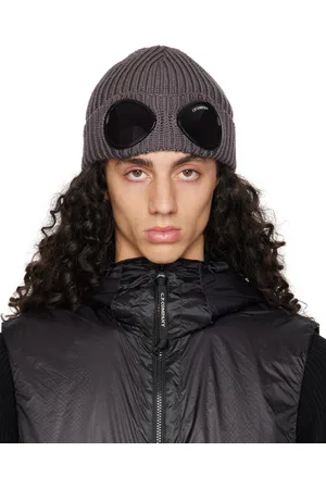 C.P. Company Taupe Goggle Beanie