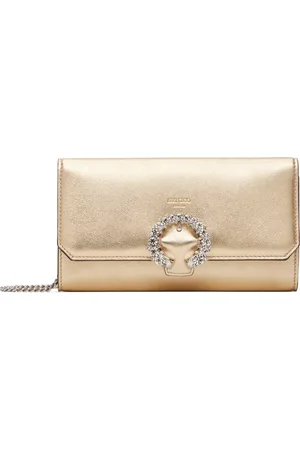 Jimmy Choo Gold Wallet/Chain Bag